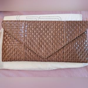 Brown Clutch- envelope cute purse